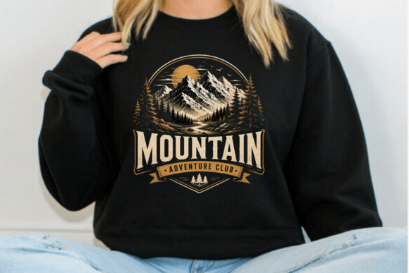 Download Vintage Mountain Adventure Club PNG - Vintage Collection