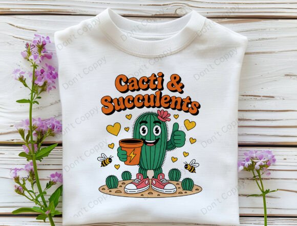 Download Cacti &amp; Succulents PNG, Retro Cactus - Succulents png Collection