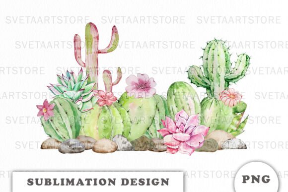 Download Watercolor Cactus and Succulents PNG - Succulents png Collection