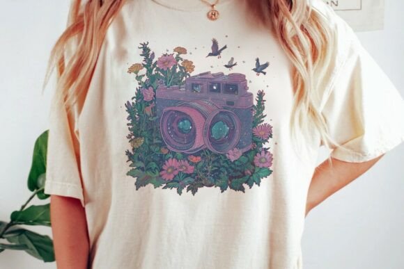 Download Vintage Camera Flower Garden Png - Vintage Collection
