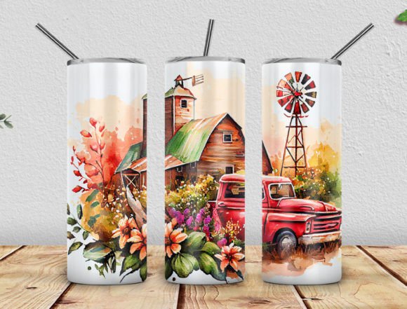 Download Vintage Truck 20oz Sublimation Skinny - Vintage Collection