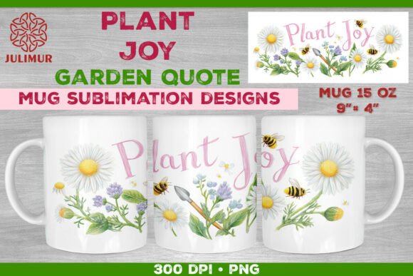 Download Plant Joy Hand-Lettered Garden Quote Mug - Premium Resources