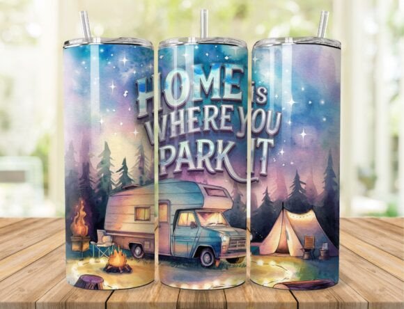 Download Vintage Camper Home is Where You Park It - Vintage Collection