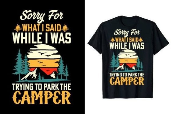 Download Vintage Camper Camping T-shirt Design - Vintage Collection