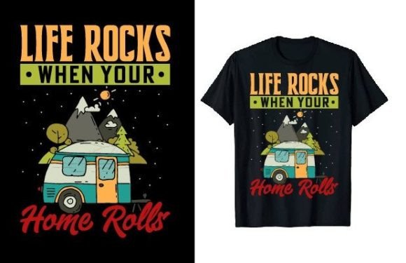 Download Vintage Camper Camping T-shirt Design - Vintage Collection